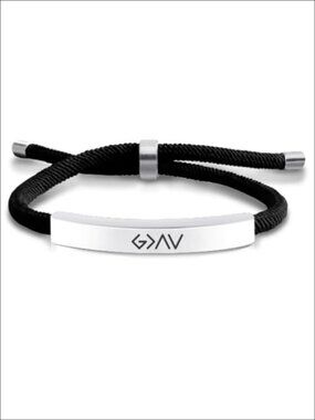 Christian Bracelet God Is Greater Than Highs and Lows Adjustable Braided Cord